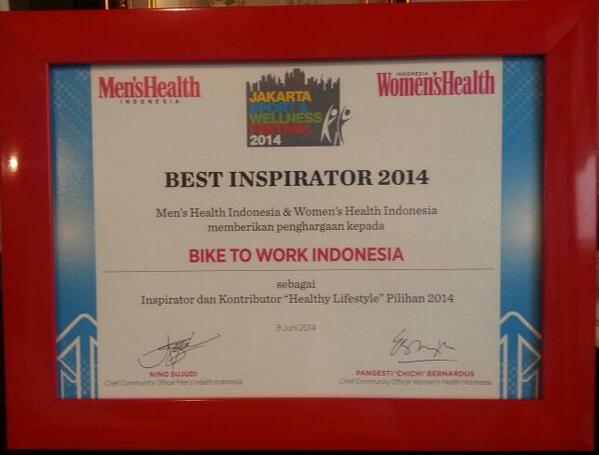 Teman-teman semualah sang inspirator 😊 RT <a href="/Toto_B2W/">Toto Sugito</a>: "Best Inspirator 2014" @MensHealthIndo &amp; <a href="/womenshealthINA/">WomensHealthINA</a>
