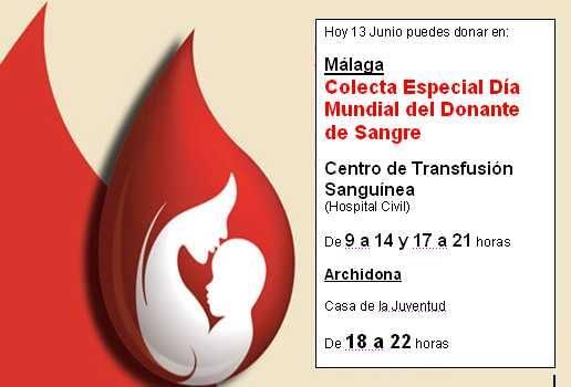 CON "ESTA ROJA" ganamos todos. Dona Sangre. CRTS Málaga.