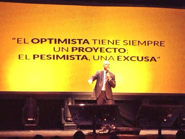 "El optimista tiene siempre un proyecto; el pesimista, una excusa". Feliz viernes