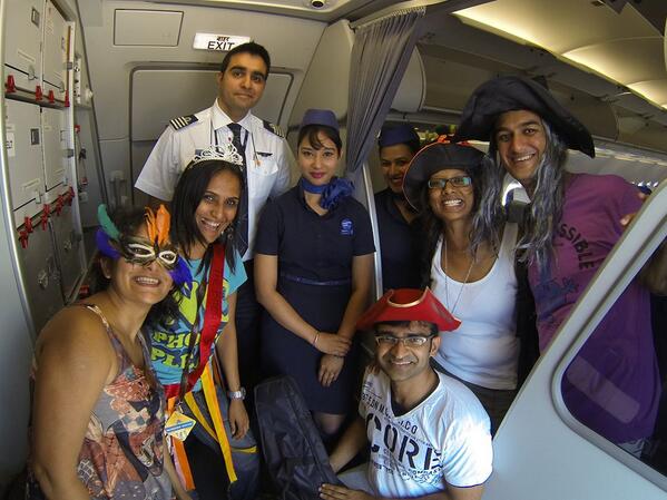 mistrymanan's tweet photo. Thanks Indigo for being such a sporting airline!!! #IndiGo500 http://t.co/tHlYMfVXJ6