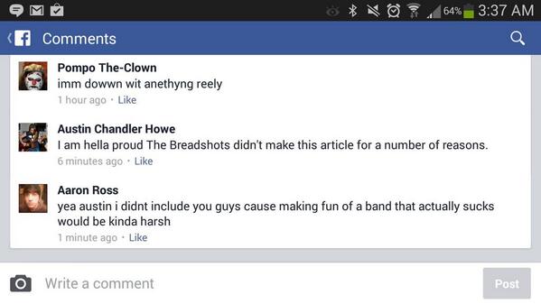 Breadshots's tweet photo. The Breadshots: severely disliked by a writer for SYWH. http://t.co/MxRJkStrQt
