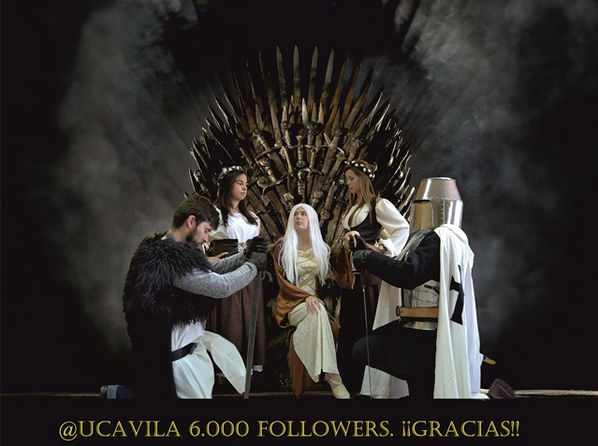 ¡@UCAVILA alcanza los 6.000 followers! ¡GRACIAS!
Y como es tradición, lo celebramos con esta fotaza...
#GameOfThrones