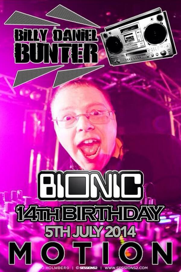 bionicevents's tweet image. The legend is back! @DJBillyBunter 1st @BionicEvents performance in over 10 years. #bionic14 #motion #bristol
