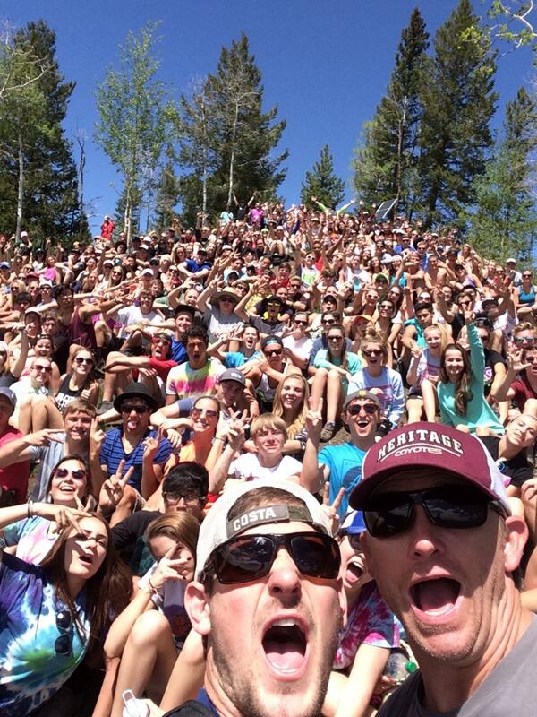 YL_aldy's tweet image. Speaker Andy, program Ryan &amp;amp; 300 other peeps on Sheep Mountain @YoungLifeLeader @totalYLmove #hikegame #AdventureTime
