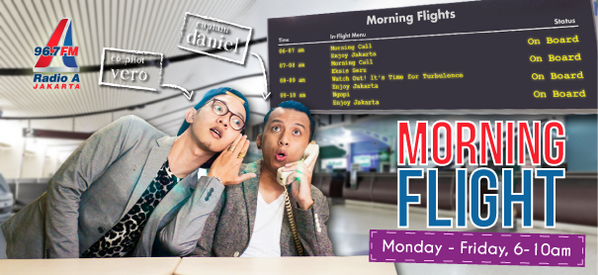 Jangan lupa A Passenger.. selalu dengerin #MorningFlight bareng <a href="/daniel_sipayung/">Daniel N. Sipayung</a> dan <a href="/carloza/">vero carloza</a> MON-FRI 06-10AM