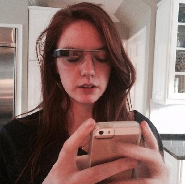 MaryShmEllen's tweet photo. #tbt Me and @googleglass getting to know each other. #notaglasshole @redlineproject http://t.co/hOQTRX0Qgz