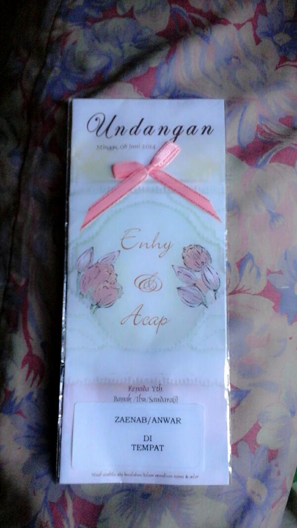 AnhaZainab's tweet photo. Undangan buat anda @AnwarSanta http://t.co/kvTwVzIBa8