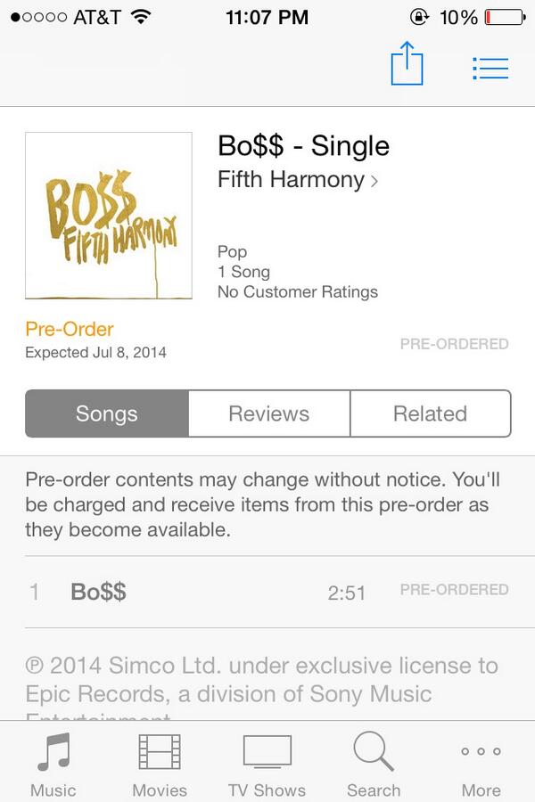 geminikayt's tweet image. #PreOrderBOSSonItunes