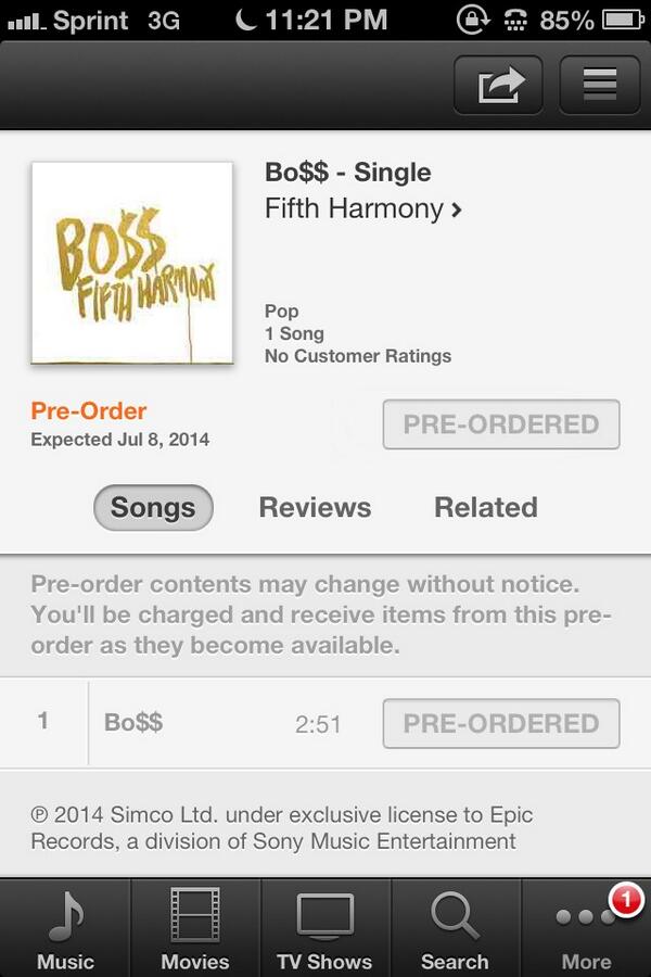 nightnari's tweet image. #PreorderBossOnItunes