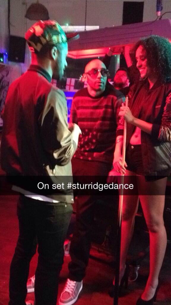 MiccheckTVUK's tweet photo. Sturridge dance behind the scenes coming soon! #STURRIDGEDANCE http://t.co/ljjnuJsWtJ