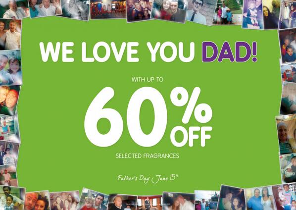 TFSYork's tweet photo. Up to 60% off men's fragrances just in time for #fathersday! Tag us in your photos of you and your Dad! http://t.co/lBA6yIQg5I