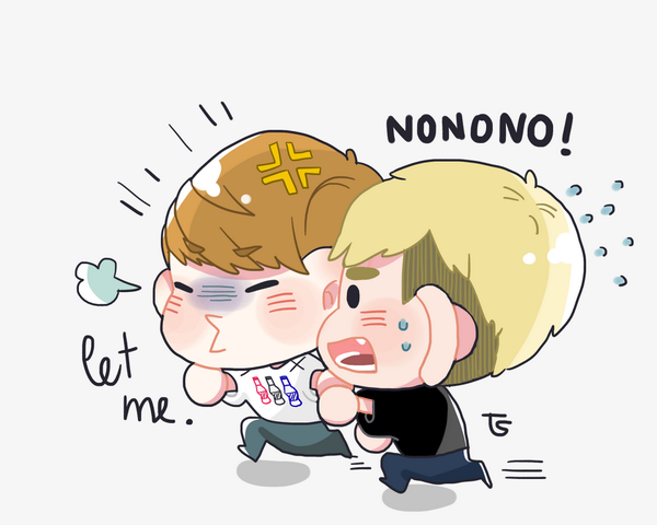 ifnt_chinggyu's tweet photo. [Fanart] Sunggyu want to fight and Hoya prevented him #PepsiFilming | by: seoulray http://t.co/5XYquL7Xxu