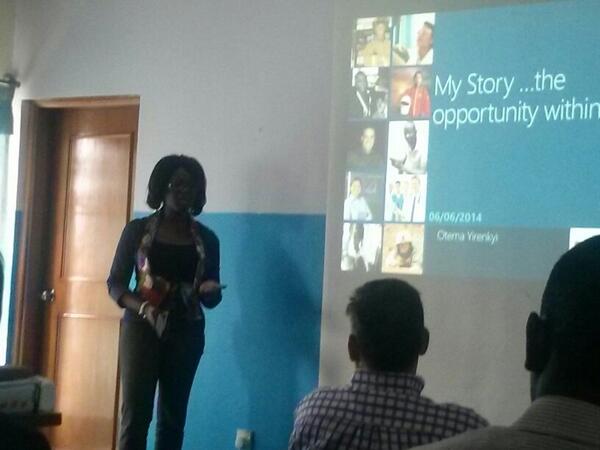 itsGodwyn's tweet image. @MESTghana My story by Otema Yirenkyi #MESTguestLecture.