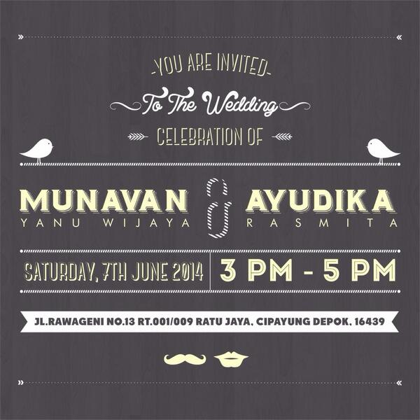 BTR_2K5's tweet photo. Reminder wedding : Ayudika rasmita (mitha) &amp; Munavan Yanu wijaya weddisaturday, 7th june 2014 http://t.co/EwNVW99dVz