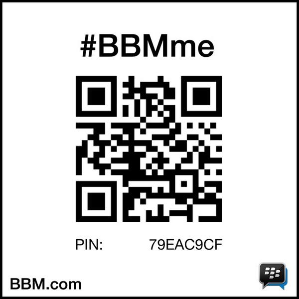#BBMme PIN:79EAC9CFpin.bbm.com/79EAC9CF