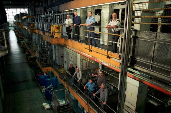 KathrynWicksSMH's tweet image. Farewell tonight to our Chullora printers, who have made sure we have all got our papers for the past 19 years.