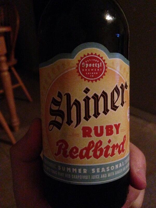 CatholicGuyProb's tweet image. I guess I will partake in thirsty Thursday. #shiner #rubyredbird