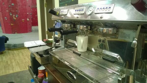 Got the privilege of working on this, this morning #Brasilia #rock climbing #coffee #espresso