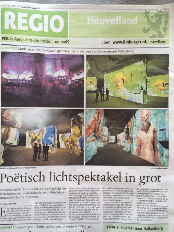 Spannende dag vandaag, opening <a href="/CaveExperience_/">Cave Experience</a>