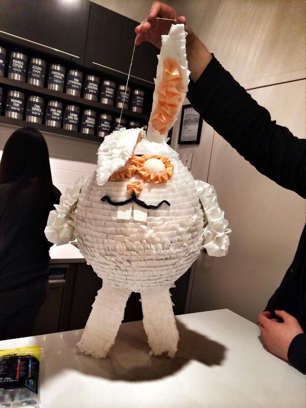 PinataProject's tweet photo. Magic bunny would be done, but there was sushi @theteafactoryca #pinatawisdom http://t.co/5f184EWUUY