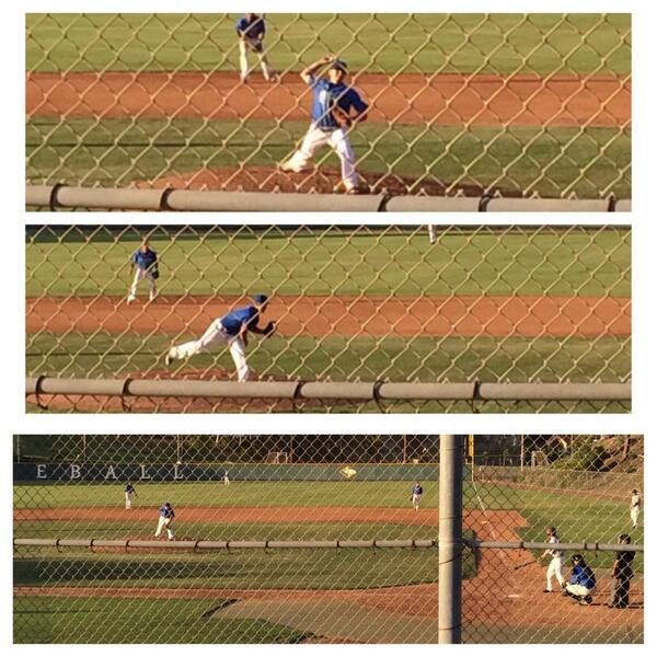 ConfettiNettyyy's tweet photo. Well if you catch, you can basically pitch. This stud pitched today! 👏⚾️☺️3⃣🔵 http://t.co/kD2oj8E7jG