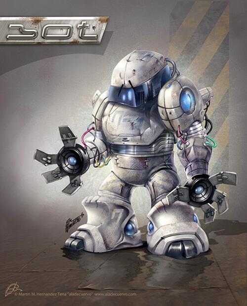 online_render's tweet image. RolloBOT 2d робот от граф. дизайнера Mariano Hernandez Tenab renderart.ru/art/rollobot #ВзаимныйФолловинг