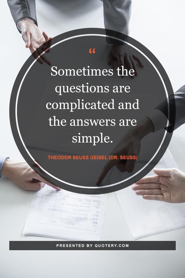 Questions And Answers Wisdom Quotes Quotes Wise Words