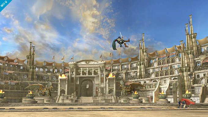 スマブラ For Wii U 美しい背景 地面に仕掛け ファイアーエムブレム ステージ 闘技場 を初公開 インサイド