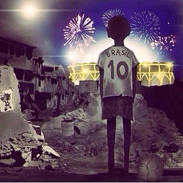 RaulGomez82's tweet photo. El Mundial de Fútbol #Brasil #contrastes #10 http://t.co/pgrDAekTCU