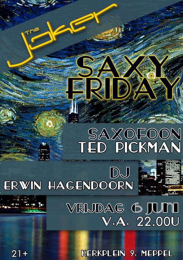 Tonight 22.00 Saxy Friday..DJ+Sax!!