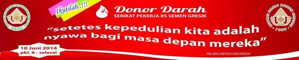InfoRSSG's tweet photo. @infoGRESIK @csrsemen Ikutilah Donor Darah untuk umum. Datang langsung di R Pertemuan lt 2 RSSG http://t.co/hJJhwzGoY0