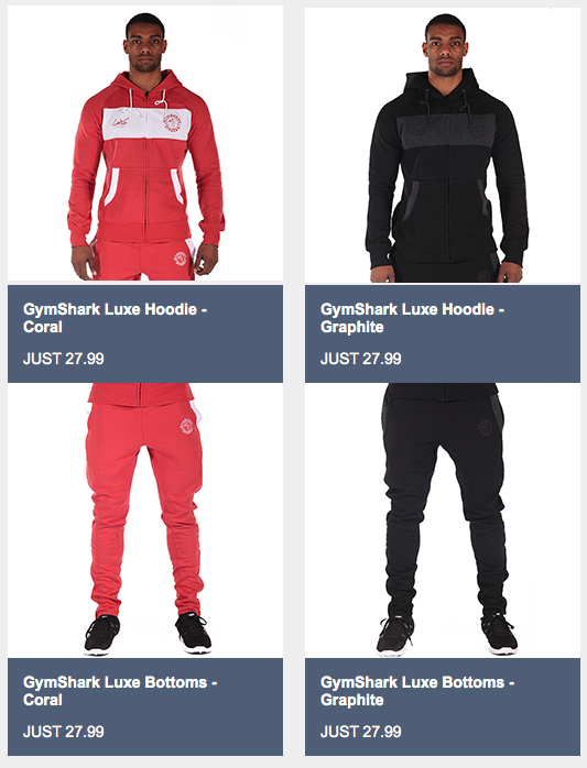Gymshark on X: 20% Discount off ALL coral and graphite Luxe tracksuits  THIS WEEKEND ONLY! WEEKEND20    / X