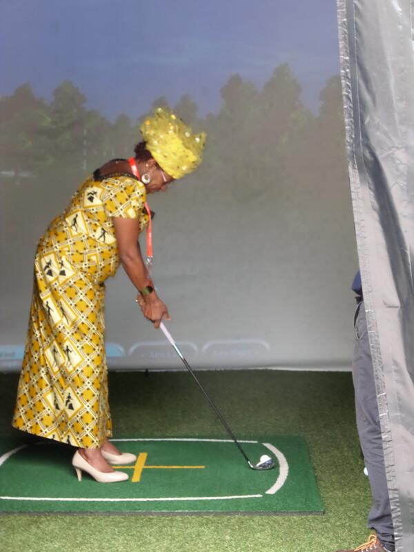 Playing golf with Jennifer Riria, Kenya's Entrepreneur Of The Year at the Winners Circle :)  #WEOY