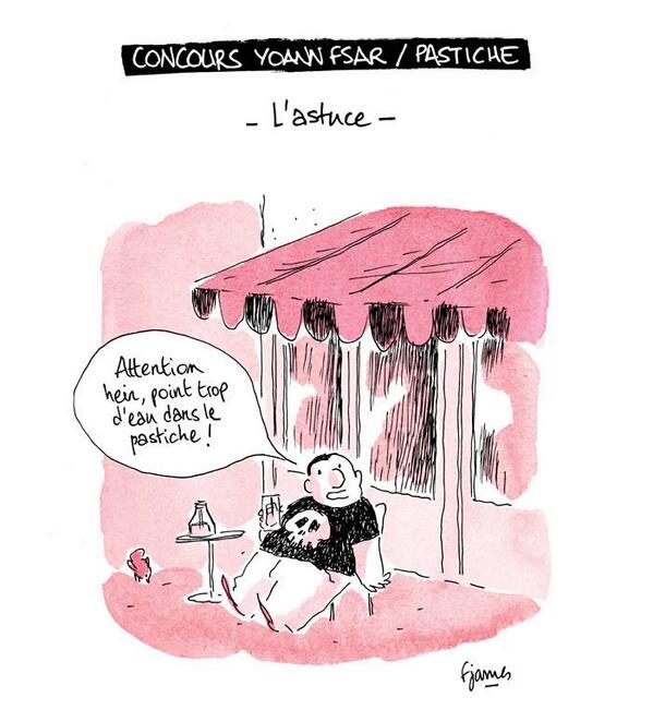 yoannfsar's tweet photo. Concours sur le thème du pastiche: un superbe cartoon de @JamesdOttoprod juste pour vous aiguiller. Merci à lui! http://t.co/e0J5O5Y8DP