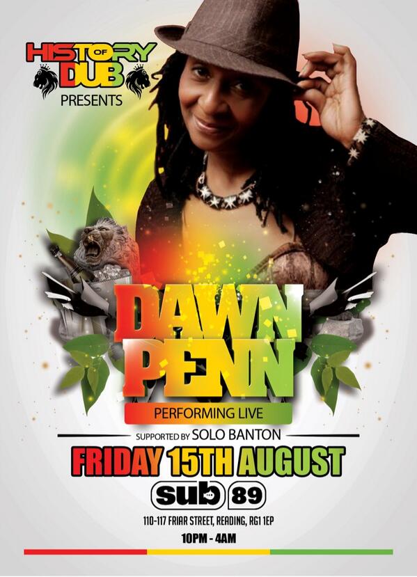 HISTORYOFDUB's tweet image. Get Your Super £6 Early bird tickets Now from shoobs.com