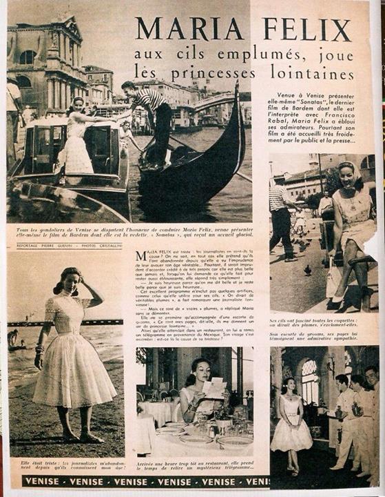 María Félix en Venecia | ESPECIAL