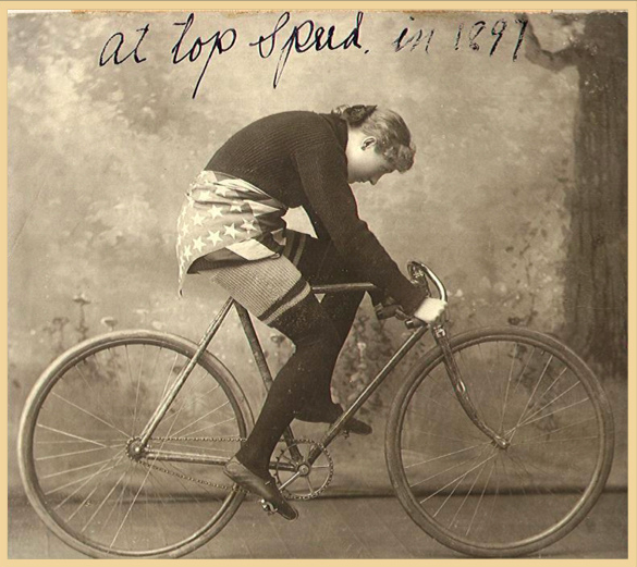 CycleLens's tweet photo. Champion cyclist Tillie Anderson, 1891. http://t.co/ZbHfKJzMvn