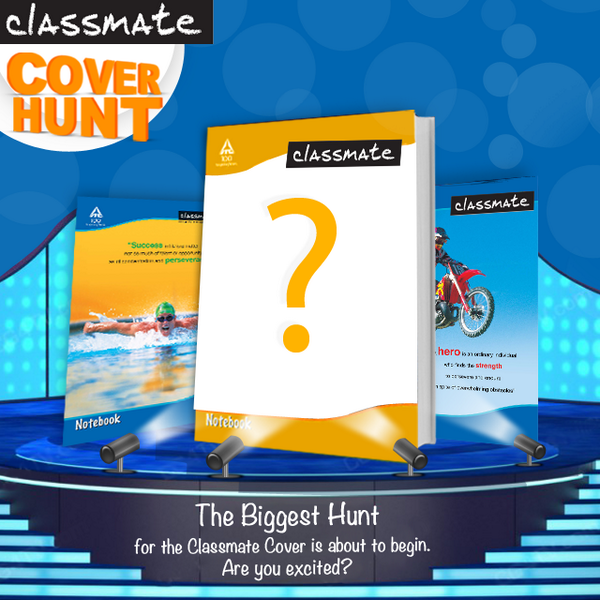 classmatebyitc's tweet photo. Hey friends,
Are you excited about Classmate Cover Hunt?
RT if you are excited and get ready as it will begin soon http://t.co/RMFRTWpoBy
