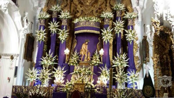 lacolumnapriego's tweet photo. Monumental retablo para el triduo final del septenario en honor a Nuestro Padre Jesus en la Columna @Priego_Cofrade http://t.co/S6TNw4lRdv