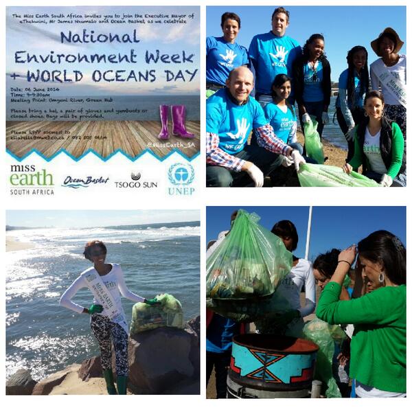 "<a href="/BelovedASH/">saved</a> Amazing purposeful day @ <a href="/missearth_sa/">Miss Earth South Africa</a> #UmgeniRiverCleanUp Thank u <a href="/OceanBasket/">Ocean Basket</a> <a href="/WWFSASSI/">WWF-SASSI</a> 4 joining us♥ "