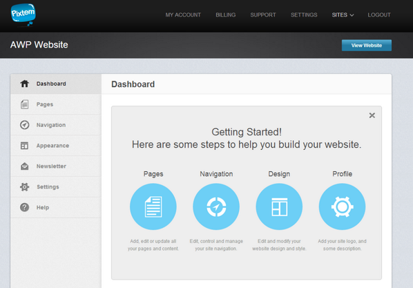 Pixtem's tweet image. Pixtem: Admin panel yang mudah digunakan. Cuman modal klik loh :) #InfoPixtem #instantwebsite #goonlinesiapatakut