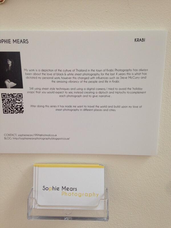 14_twenty's tweet photo. Sophie's artist statement http://t.co/0g84ZIvOoA