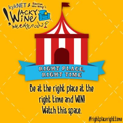 Where are you going to be Wacky? Be at right place at the right time &amp; WIN! #rightplacerighttime #WackyWine