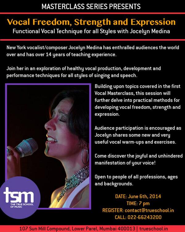 TrueSchoolMusic's tweet image. #TSMMasterclass tonight at 7pm. An interactive masterclass in functional vocal technique #Vocals #Singers #Musician