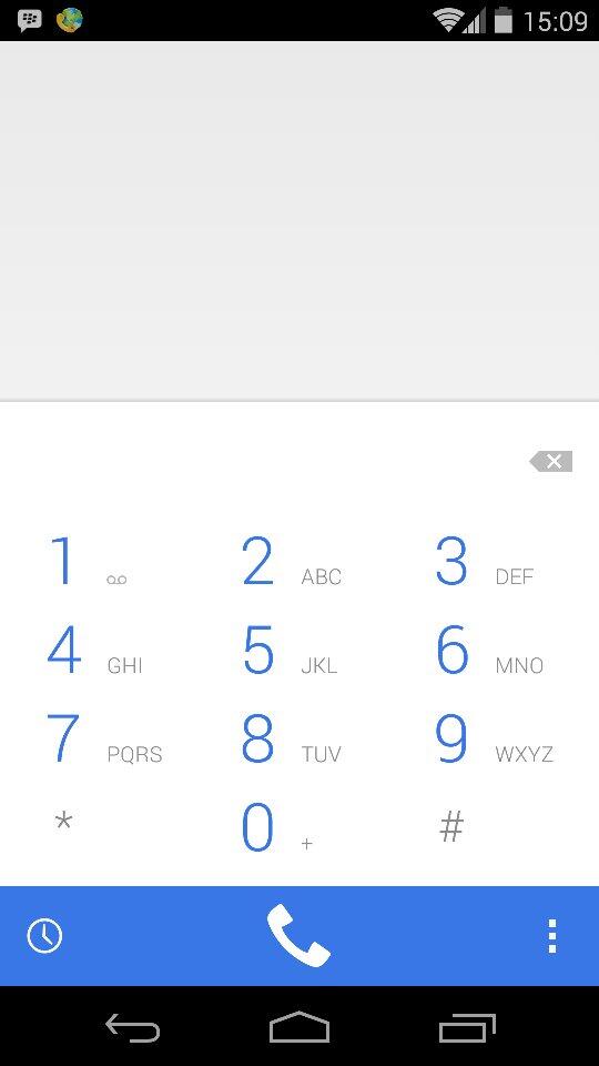 Must_Hammad's tweet image. New #design for phone dialer in Nexus 5 after #Android443KitKat #update #google #android
