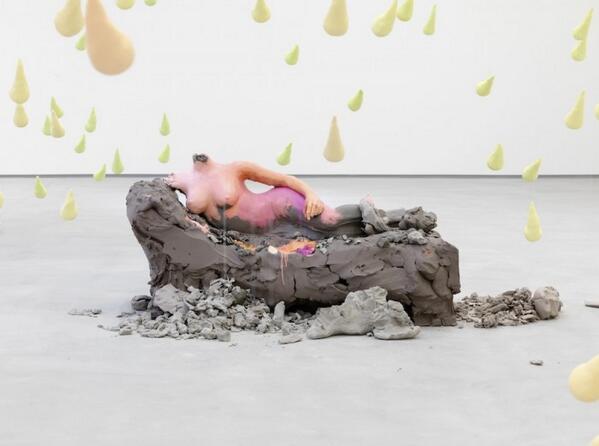 Art_Blu's tweet photo. An incredible artist... "You basically only discover a new thing once" - URS FISCHER @SadieColesHQ #london #doha http://t.co/jyc152ssPf