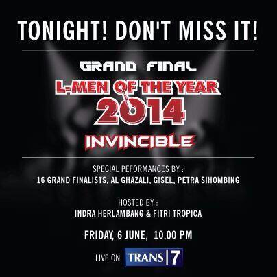 Tonigt grand finak L-men of the year 2014 @LmenPadang@LMen@Akhiarni@yayaddd@herulesmana44