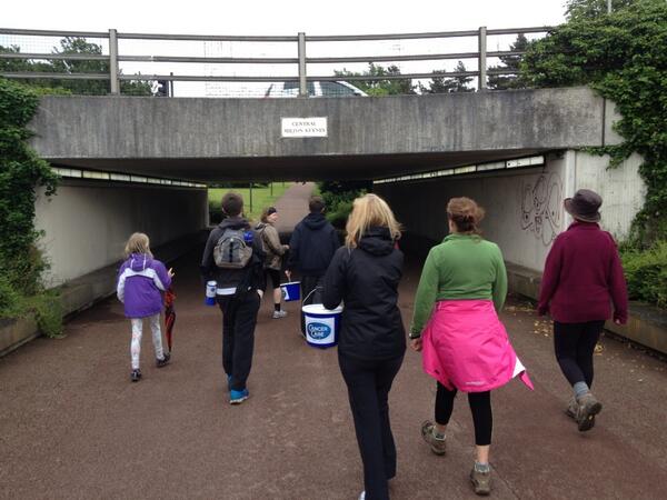 BigWalkToWork's tweet image. We descended on MK en mass !