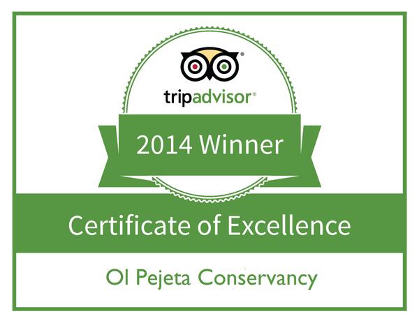 OlPejeta's tweet photo. We have received a TripAdvisor® Certificate of Excellence Award for the third year in a row! http://t.co/iuWKlbmgA5 http://t.co/97DEkSdzko