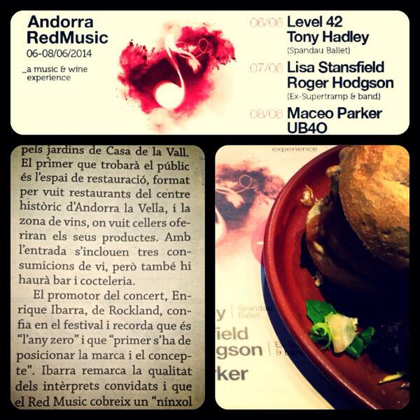 AndorraRedMusic's tweet photo. Hora de comer! Recuerda que un montón de restaurantes ofrecen menús especiales RedMusic. Foto de .@andburgerzero http://t.co/E4pGxOSMwr